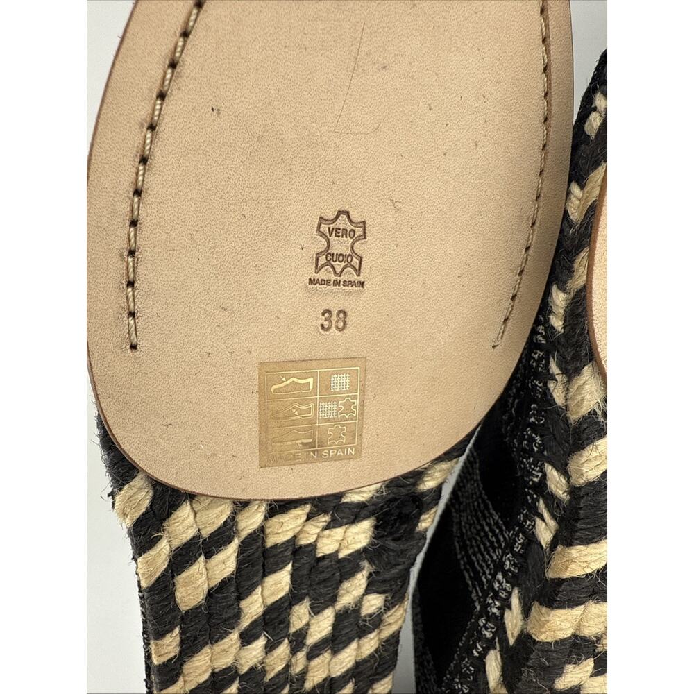 Proenza Schouler Women's Plaid Felt Espadrille Flats Sz 38 EUR or 7.5 US NWB - Picture 9 of 14